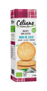 Les Recettes de Céliane Sablés noix de coco sans gluten bio 150g - 1708
